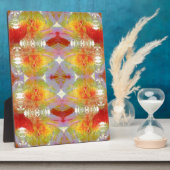 Papageienfedern Fotoplatte (Seite)