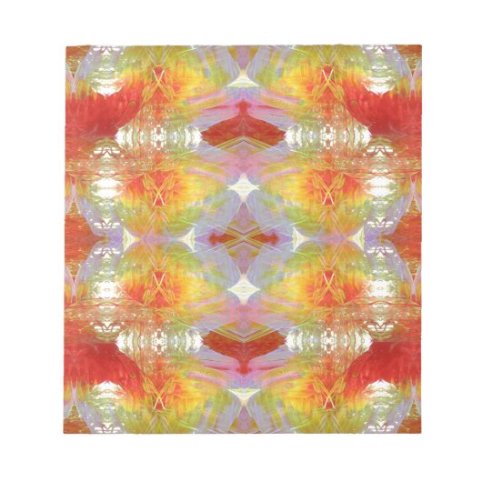 Papageienfedern Notizblock (Vorderseite)