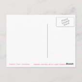 Papageienfisch Postkarte (Rückseite)