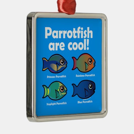 Papageienfische sind Cool! Ornament Aus Metall (Rechts)