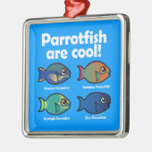 Papageienfische sind Cool! Ornament Aus Metall (Links)
