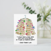 Papageienfrau Postkarte (Stehend Vorderseite)