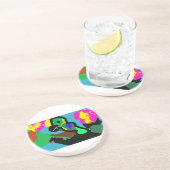 Papageienfreude Getränkeuntersetzer (Seite)