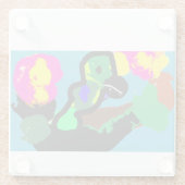 Papageienfreude Glasuntersetzer (Rückseite)