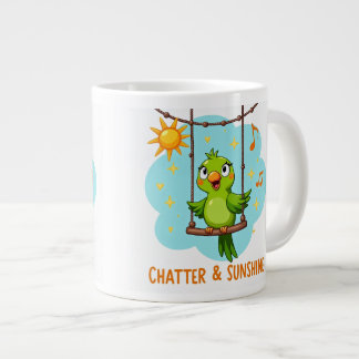 Papageiengeplapper & Sonnenschein Lachen Jumbo-Tasse