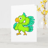 Papageiengrün Karte (Gelbe Blume)