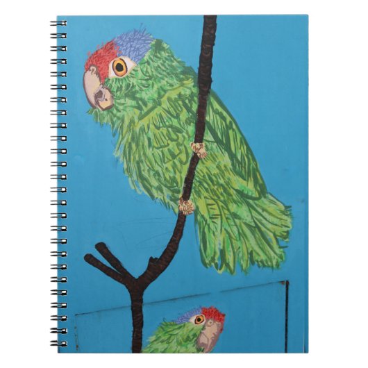 Papageienheft Notizblock (Vorderseite)