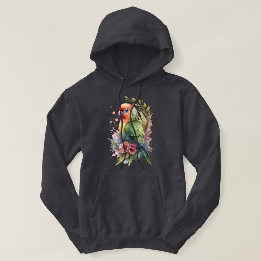 Papageienhemd Hoodie (Design vorne)