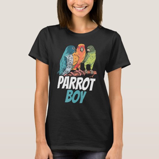 Papageienjunge Süße Tier T-Shirt (Vorderseite)