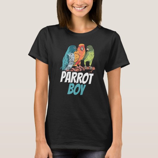 Papageienjunge Süße Tier T-Shirt (Vorderseite)