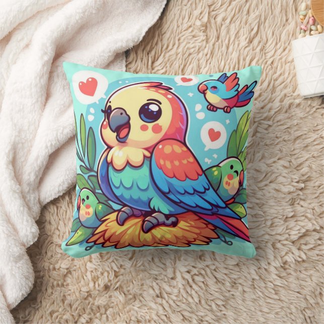 Papageienkissen Kissen (Decke)