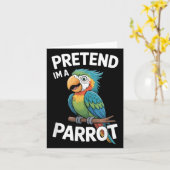 Papageienkostüm  karte (Gelbe Blume)