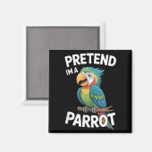 Papageienkostüm magnet (Vorderseite/Rückseite)