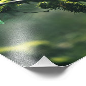 Papageienkürbis im Dschungel mit Blume Fotodruck (Ecke)