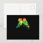 Papageienliebhaber Postkarte (Vorne/Hinten)