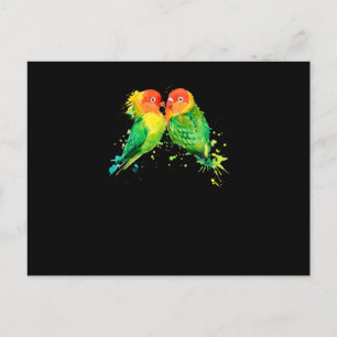 Papageienliebhaber Postkarte
