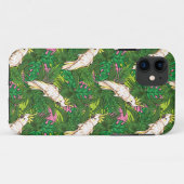Papageienmuster mit Blätter aus Palm Case-Mate iPhone Hülle (Rückseite (Horizontal))