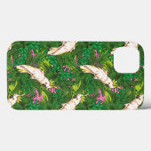 Papageienmuster mit Palmblättern-Blätter Case-Mate iPhone Hülle (Rückseite (Horizontal))