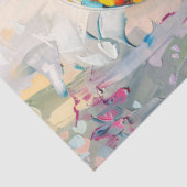 Papageienölmalerei Blumendekoupage Seidenpapier (Ausschnitt)