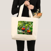 Papageienpaar Jumbo Stoffbeutel (Vorderseite (Produkt))