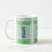 Papageienpapagei-Dschungel im Jugendstil Kaffeetasse (Links)