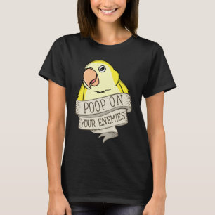 Papageienscheiße auf deinen Feinden I Lutino-Mönch T-Shirt