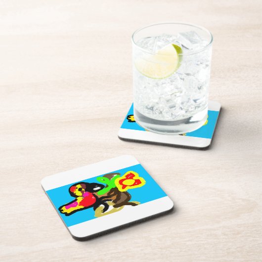 Papageientag Getränkeuntersetzer (Rechte Seite)