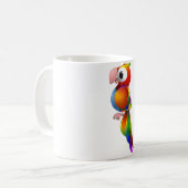 Papageientasse Kaffeetasse (Vorderseite Links)