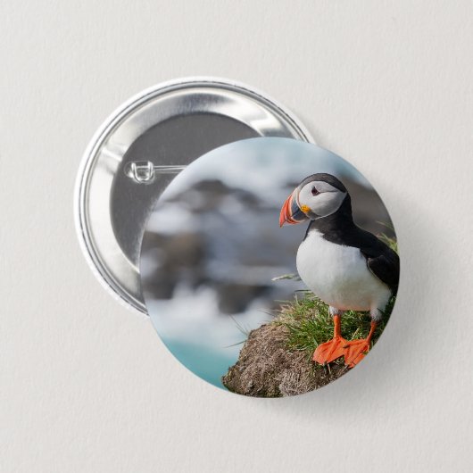 Papageientaucher Button (Vorne & Hinten)