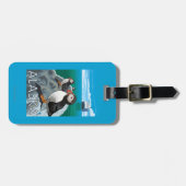 Papageientaucher, die ein Kreuzschiff aufpassen Gepäckanhänger (Vorderseite horizontal)