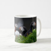 Papageientaucher-Gruppe Kaffeetasse (VorderseiteRechts)