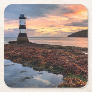 Papageientaucher-Insel des Penmon Rechteckiger Pappuntersetzer