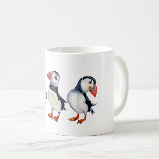 Papageientaucher Kaffeetasse (VorderseiteRechts)