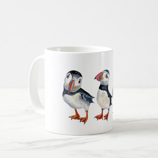 Papageientaucher Kaffeetasse (Vorderseite Links)