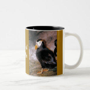 Papageientaucher, Papageientaucher, büscheliger Zweifarbige Tasse