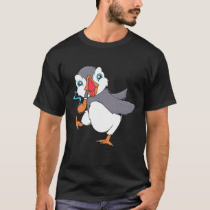 Papageientaucher-Rauchender Lustiger Island Papage T-Shirt