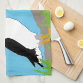 Papageientaucher-Seevögel Küchentuch (Viertel Falte)