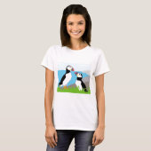 Papageientaucher-Seevögel T-Shirt (Vorne ganz)
