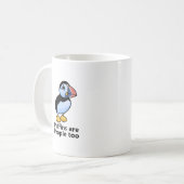 Papageientaucher sind Leute auch Kaffeetasse (Vorderseite Links)