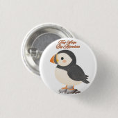 Papageientaucher-Tragetasche Button (Vorne & Hinten)