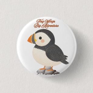 Papageientaucher-Tragetasche Button