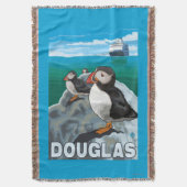 Papageientaucher u. Kreuzschiff - Douglas, Alaska Decke (Vorderseite Vertikal)