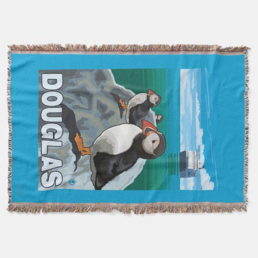 Papageientaucher u. Kreuzschiff - Douglas, Alaska Decke (Vorderseite)