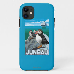 Papageientaucher u. Kreuzschiff - Juneau, Alaska iPhone 11 Hülle