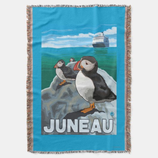 Papageientaucher u. Kreuzschiff - Juneau, Alaska Decke (Vorderseite Vertikal)