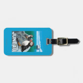 Papageientaucher u. Kreuzschiff - Juneau, Alaska Gepäckanhänger (Vorderseite horizontal)