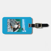 Papageientaucher u. Kreuzschiff - Ketchikan, Gepäckanhänger (Vorderseite horizontal)