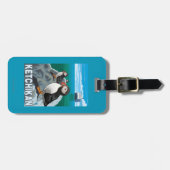 Papageientaucher u. Kreuzschiff - Ketchikan, Gepäckanhänger (Vorderseite horizontal)