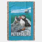 Papageientaucher u. Kreuzschiff - Petersburg, Decke (Vorderseite Vertikal)