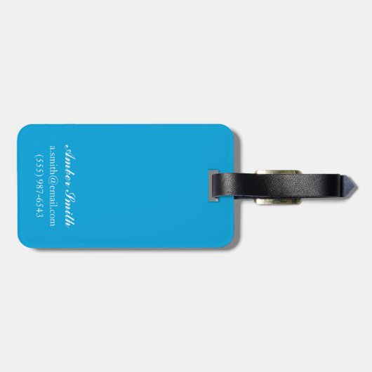 Papageientaucher u. Kreuzschiff - Petersburg, Gepäckanhänger (Rückseite horizontal)